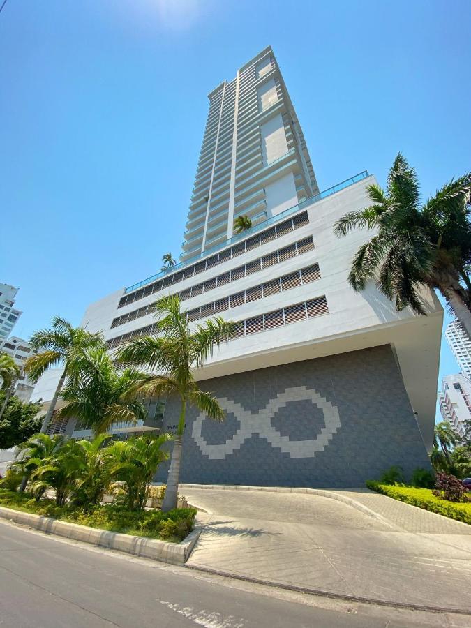 CartagenaOceanview Escape Pool, Jacuzzi & Gym In Bocagrandeアパートメント エクステリア 写真