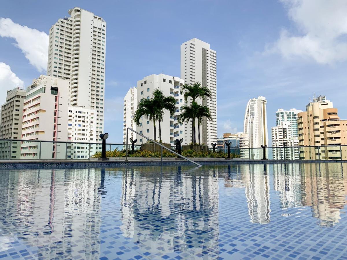 CartagenaOceanview Escape Pool, Jacuzzi & Gym In Bocagrandeアパートメント エクステリア 写真