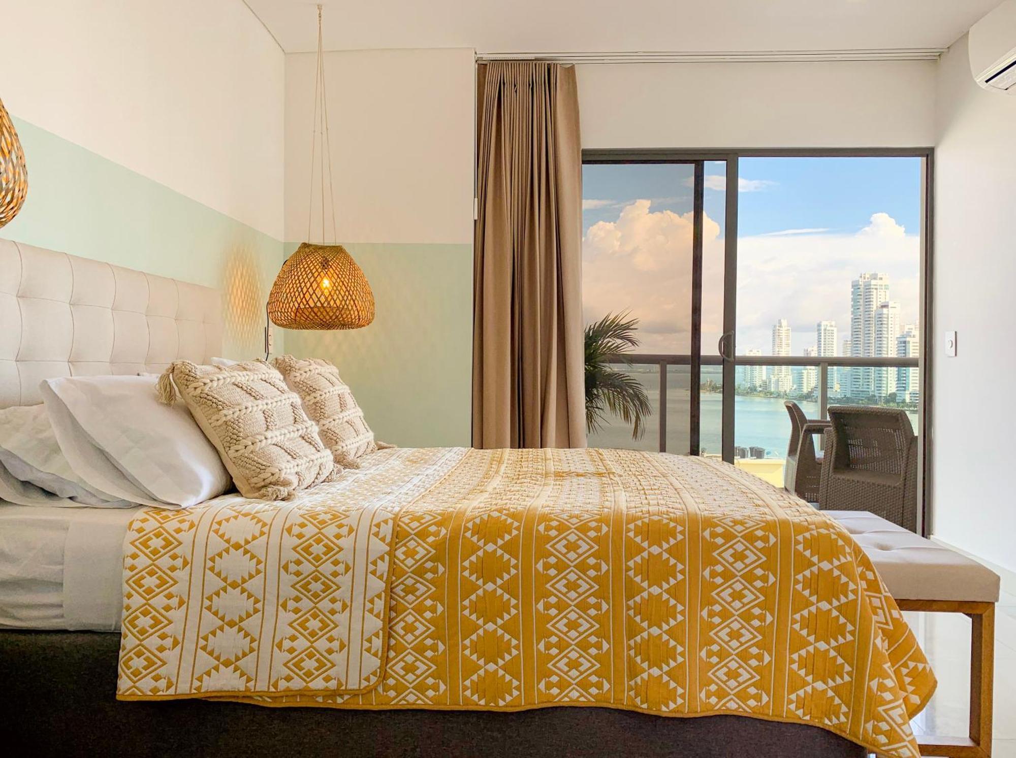 CartagenaOceanview Escape Pool, Jacuzzi & Gym In Bocagrandeアパートメント エクステリア 写真